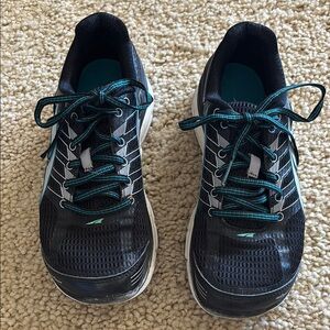 Altra Black and Teal Athletic Shoes